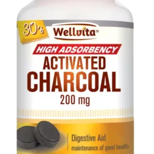 Wellvita Activated Charcoal 200mg tablets