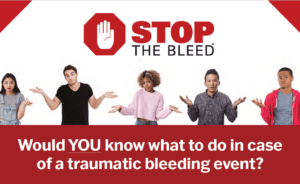 Stop the bleed motivational poster